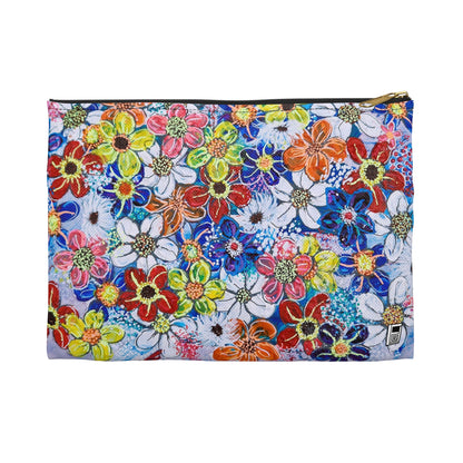 Make Up Bag - No. 240 - Flowers on Purple