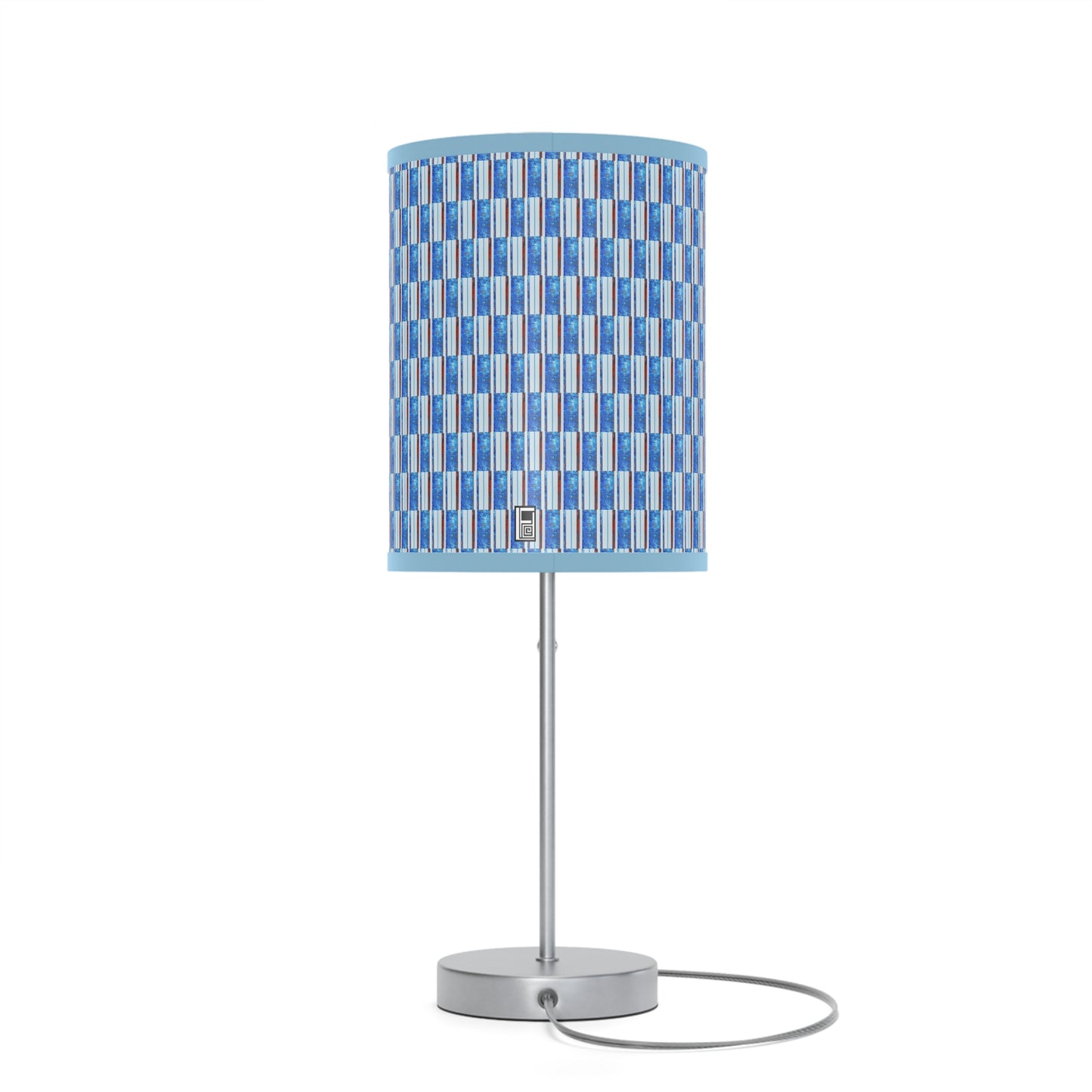 Lamp on a Stand, US|CA plug - No. 140 -  'Thin Blue Line' Pattern