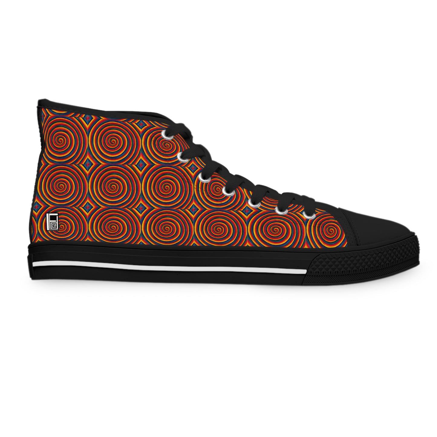 Women's High Top Sneakers, No. 144 -  'Dizzy' - Designed by Irish Artist Fiona de Lacy