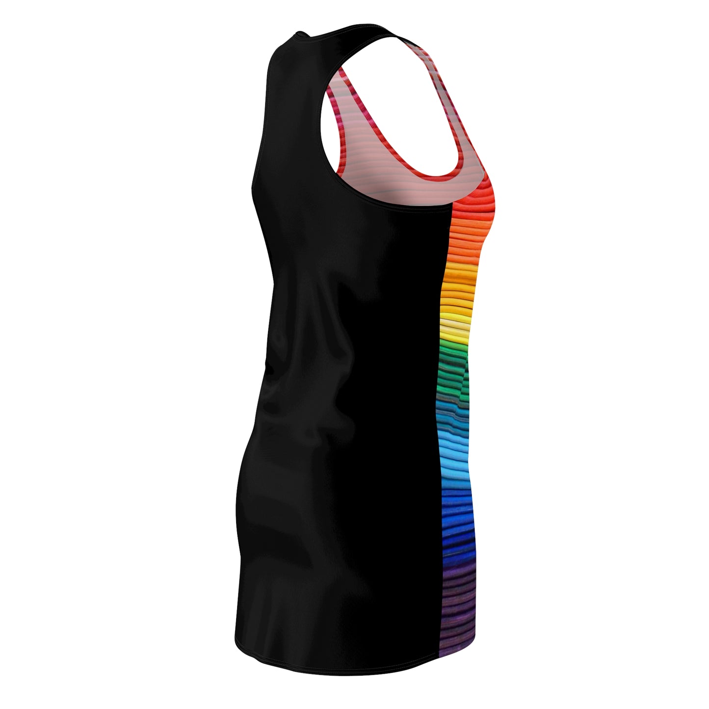 Women's Cut & Sew Racerback Dress - No. 305 - Rainbow