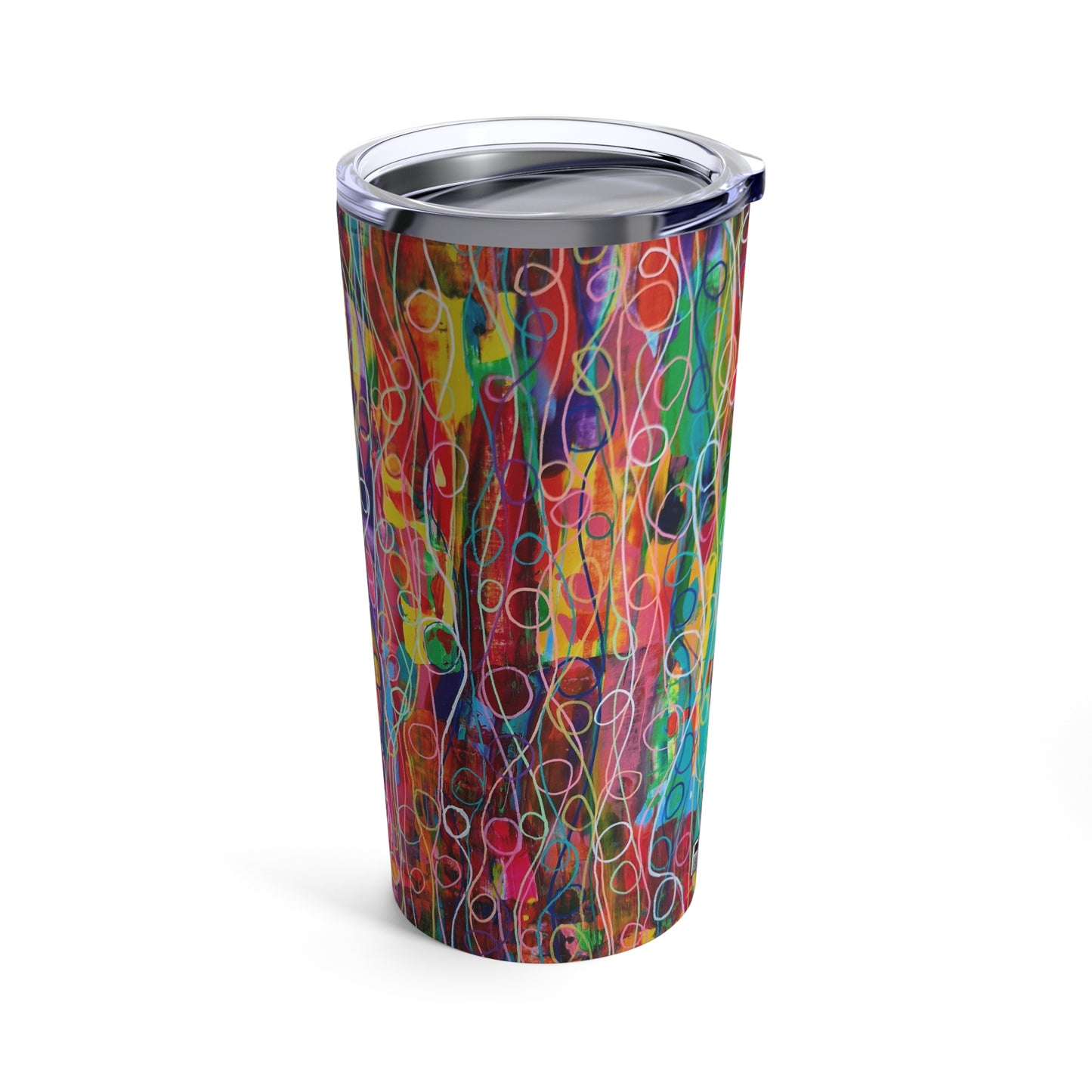 Tumbler 20oz - No.  239 - By Irish Artist Fiona de Lacy - Multicoloured