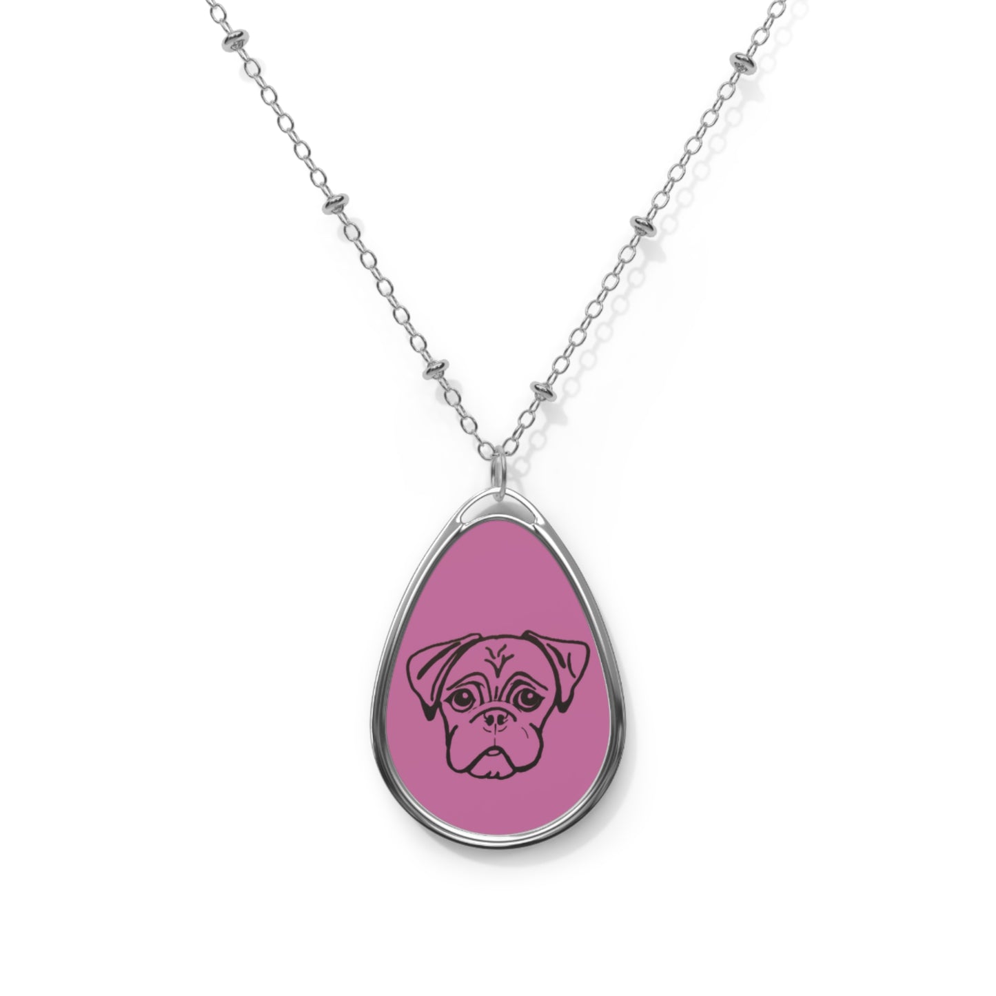 Oval Necklace - No. PUG PK