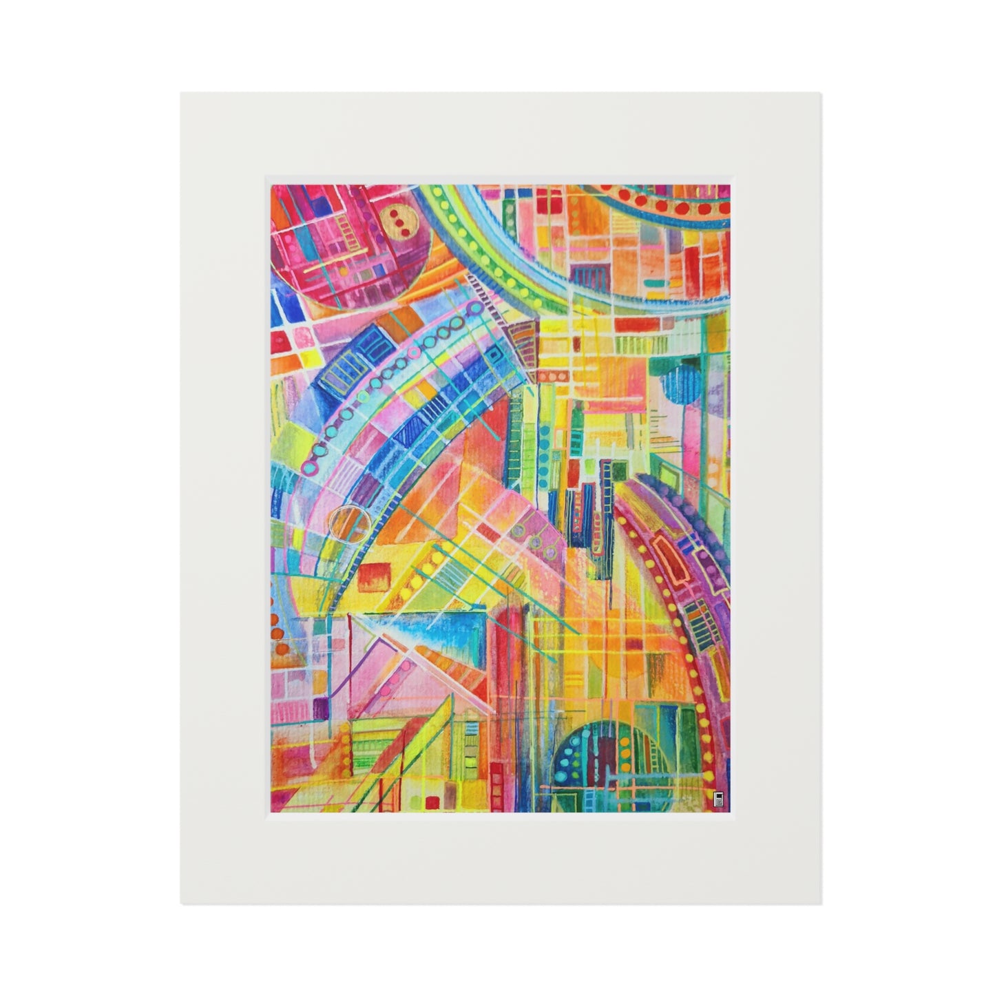 Fine Art Giclee Print (Cardboard Frame) No. 234 - Watercolour Abstract