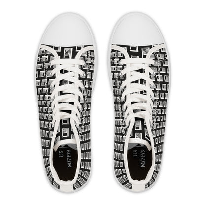 Women's High Top Sneakers - No. 000 - White Logo On Black - By Irish Artist Fiona de Lacy