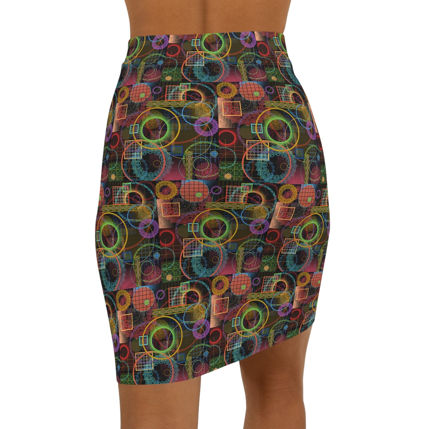 Women's Mini Skirt - No 299 - 'Rings'