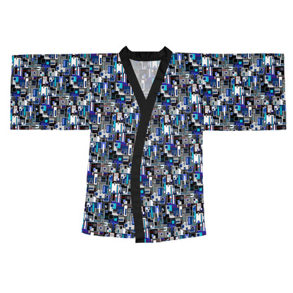 Long Sleeve Kimono Robe - No 235 - Squared 2