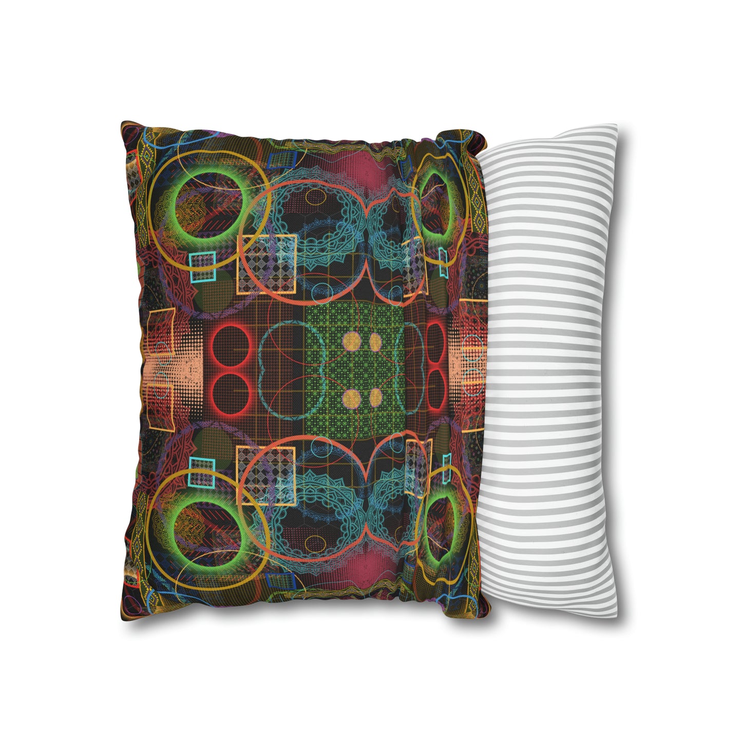 Cushion Pillow Case - No. 299 A - Multicolour Abstract