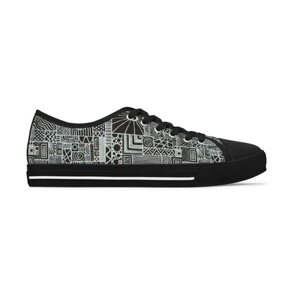 Women's Low Top Sneakers, Black Sole - No. 252