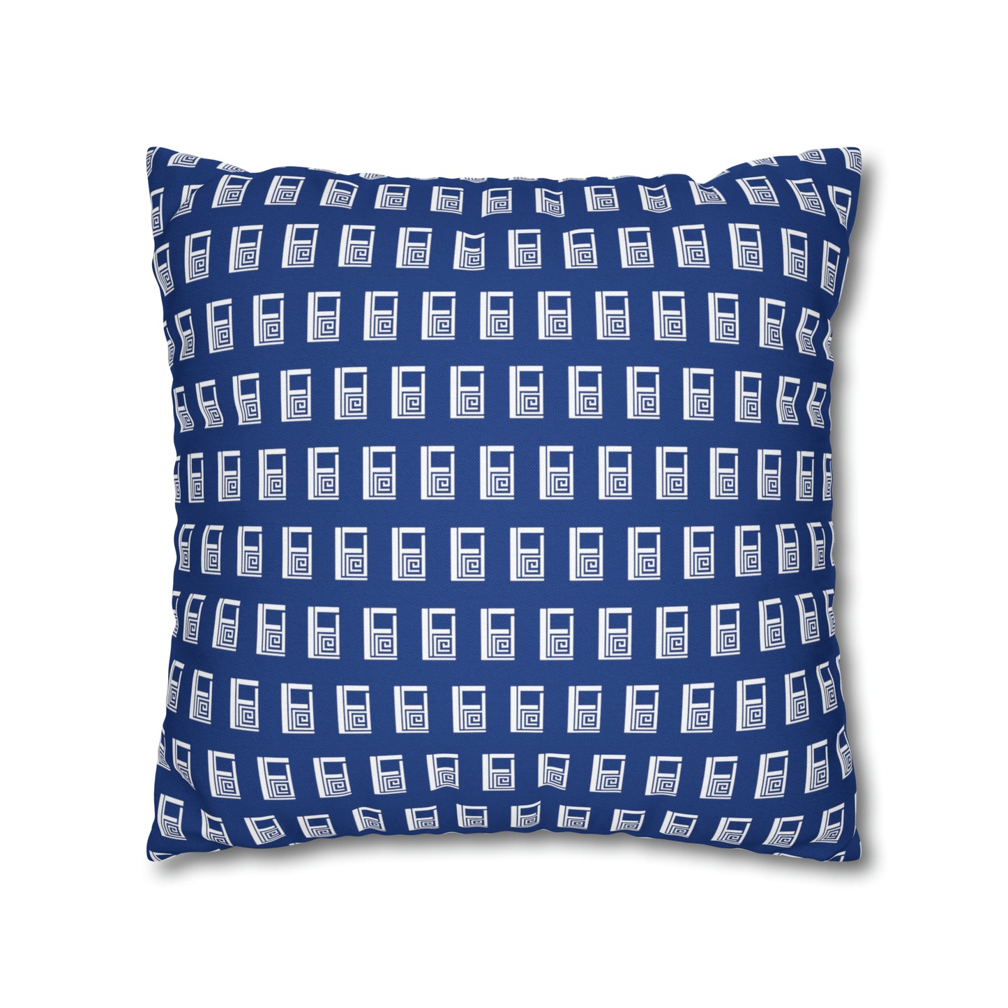 Cushion Pillow Case - No. 000BE - White Logo on Navy