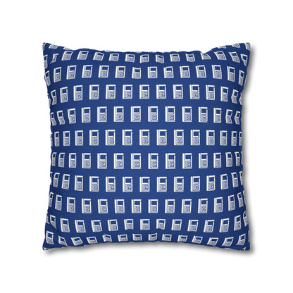 Cushion Pillow Case - No. 000BE - White Logo on Navy
