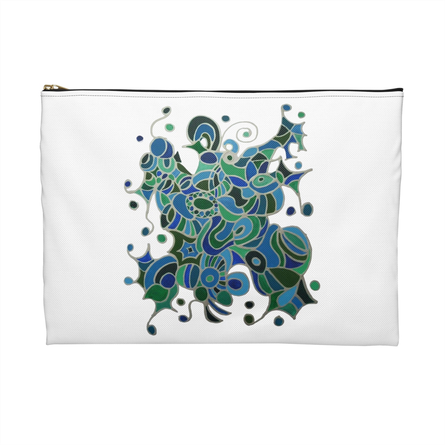 Make Up Bag - No. 219 - Bird of Paradise on White