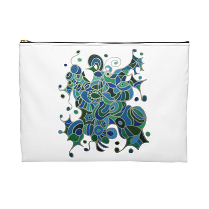 Make Up Bag - No. 219 - Bird of Paradise on White