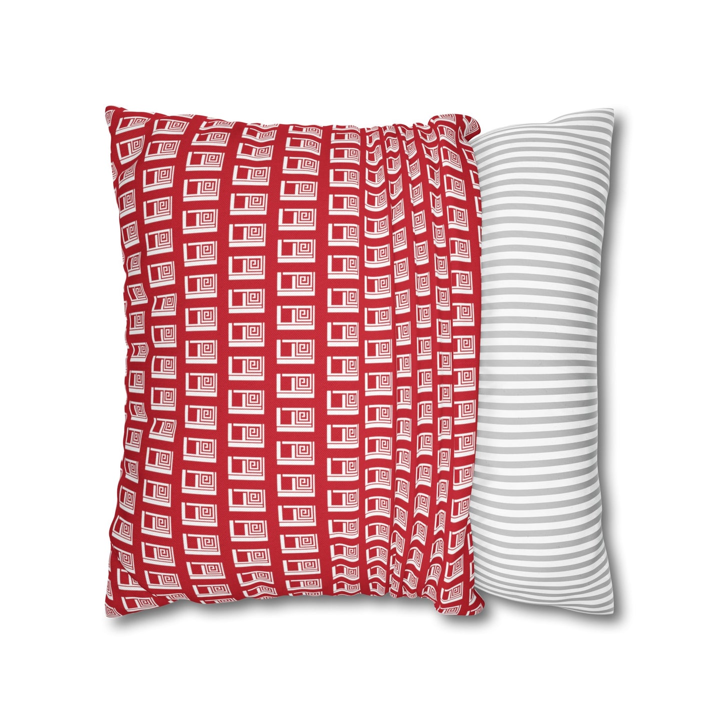 Cushion Pillow Case - No. 000RD - Artists Logo White on Red