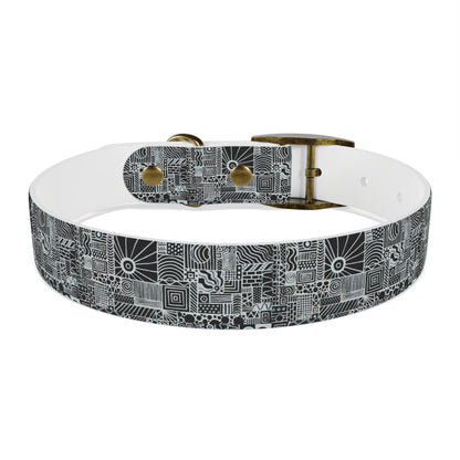 Dog Collar - No. 252 - Black & White Abstract