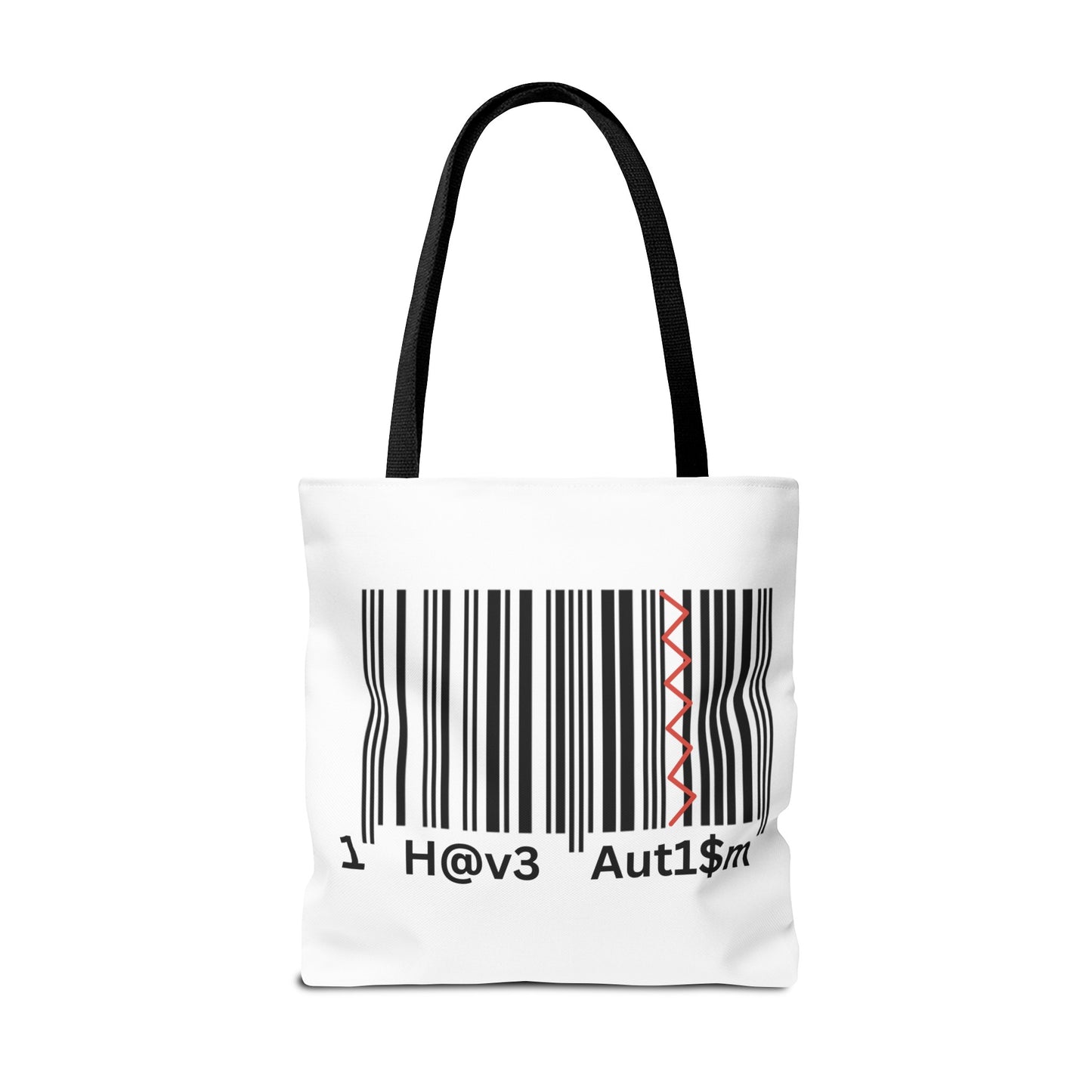 Tote Bag  - No. 310 - Black & White 'I Have Autism'