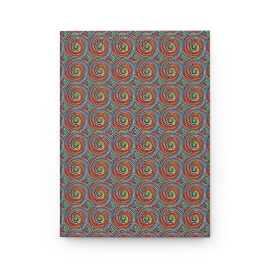 Hardcover Journal Matte (Lined) - No. 302 - Swirl - By Irish Artist Fiona de Lacy