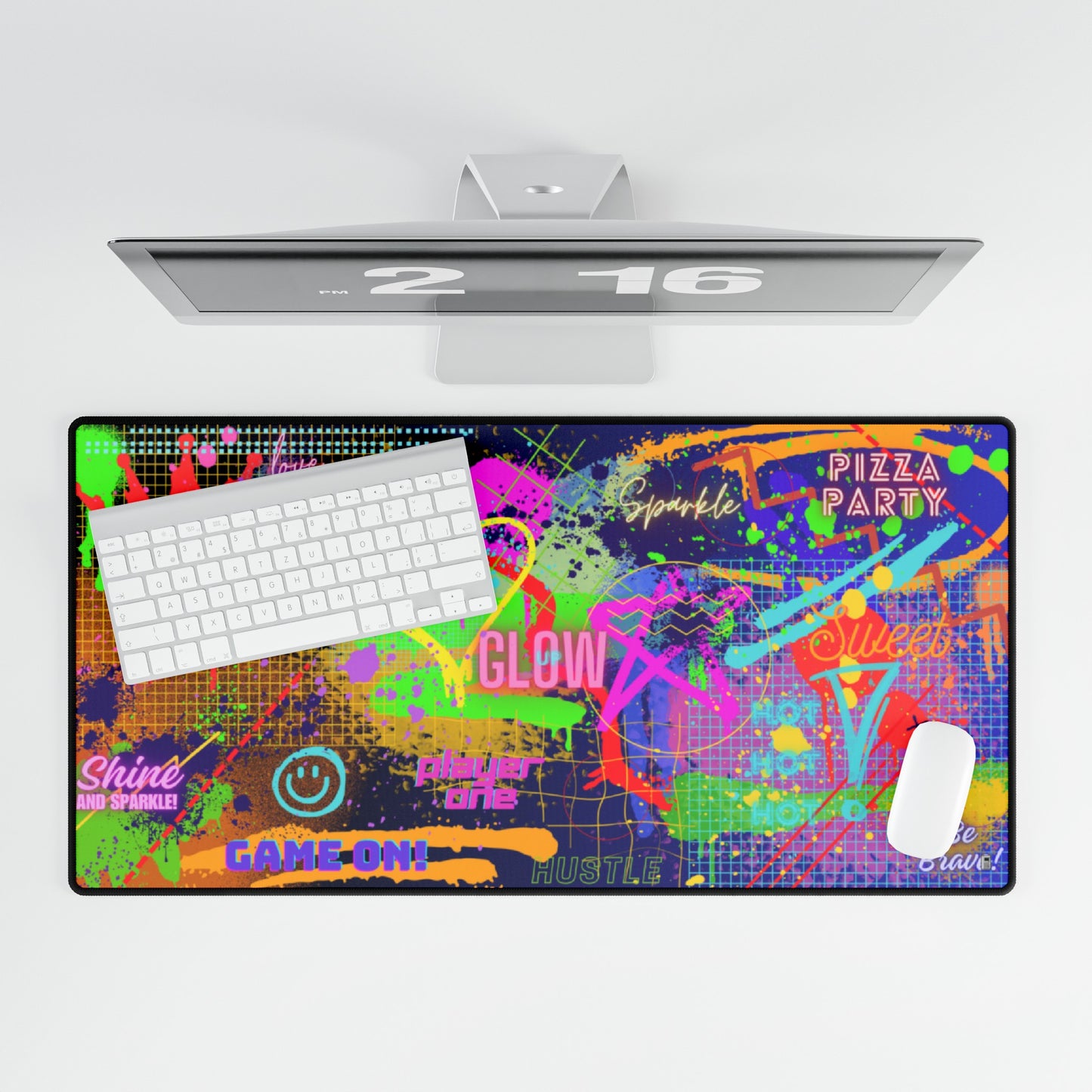 Large, Medium & Small Desk / Mouse Mat - No. 232 - 'Glow'