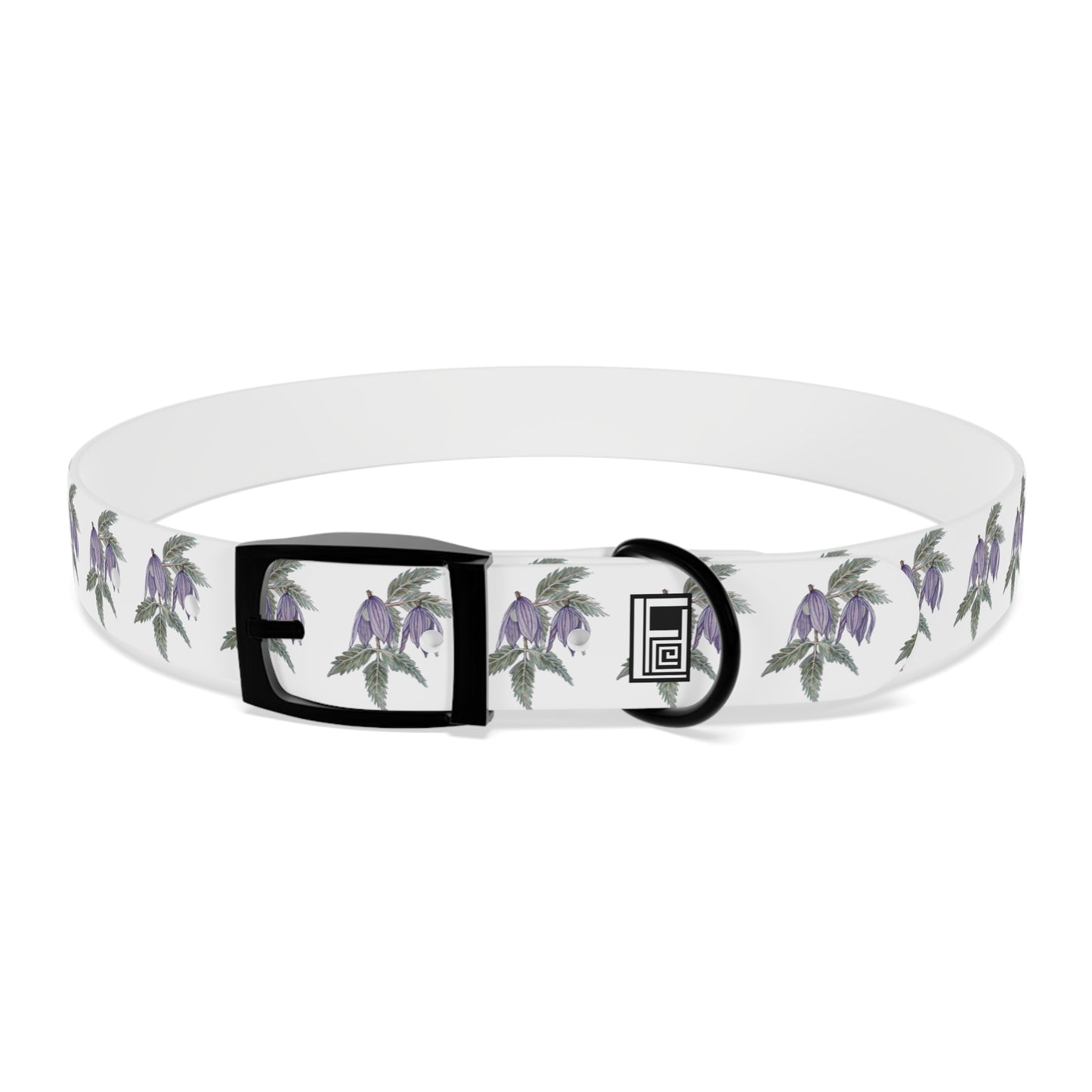 Dog Collar - No. 270 - Purple Drop Flowers