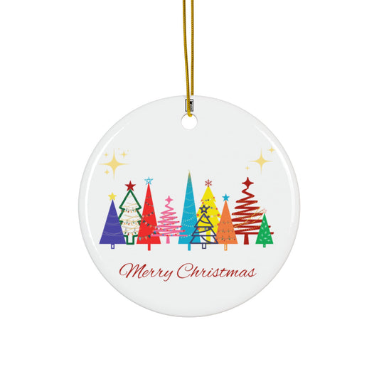 Ceramic Ornament - Merry Christmas W