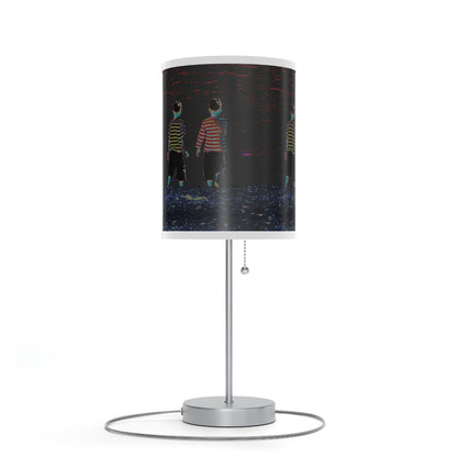 Lamp on a Stand, US|CA plug - No. 206 - 'Two Little Boys'