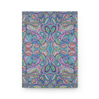 Hardcover Journal Matte (Lined) - No. 255 - Multicoloured Abstract - By Irish Artist Fiona de Lacy