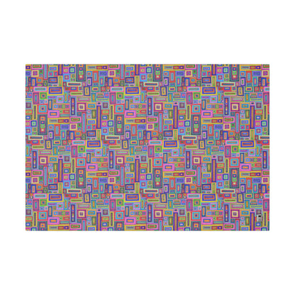 Giclée Canvas Print - No. 264 - Coloured Rectangle Abstract