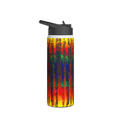 Stainless Steel Water Bottle - No. 138 - Rainbow