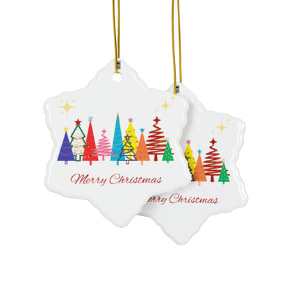 Ceramic Ornament - Merry Christmas W