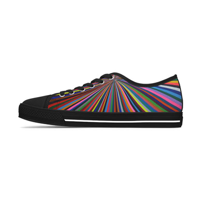 Women's Low Top Sneakers - No. 205 -  'Spectrum'  - By Irish Artist Fiona de Lacy