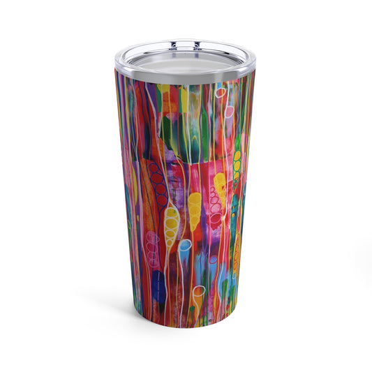 Tumbler 20oz - No. 237 - By Irish Artist Fiona de Lacy - Multicoloured