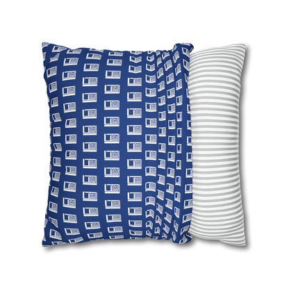 Cushion Pillow Case - No. 000BE - White Logo on Navy