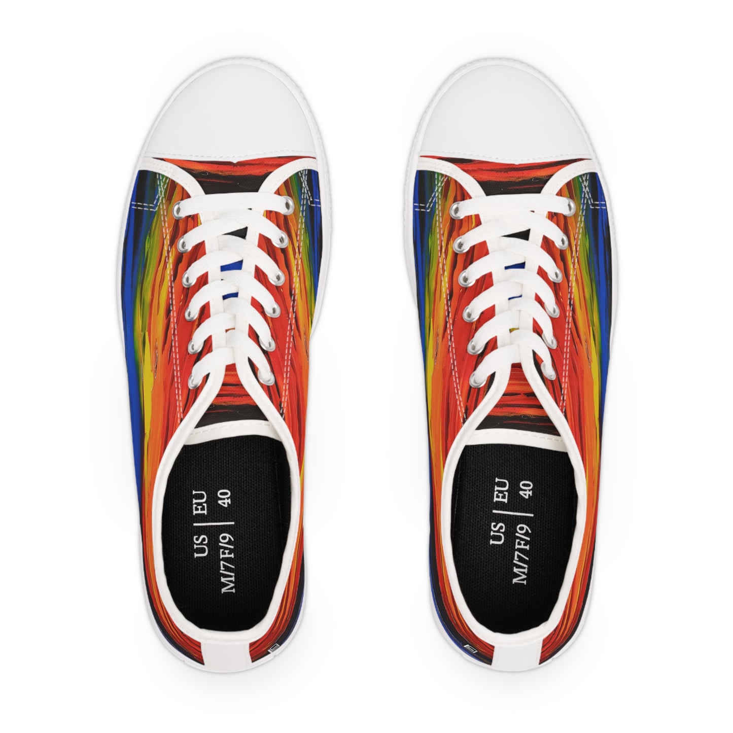 Women's Low Top Sneakers, No. 143 - A Brand New Day - By Irish Artist Fiona de Lacy