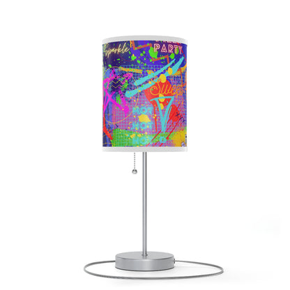 Lamp on a Stand, US|CA plug - No. 232 - 'Glow' Graffiti