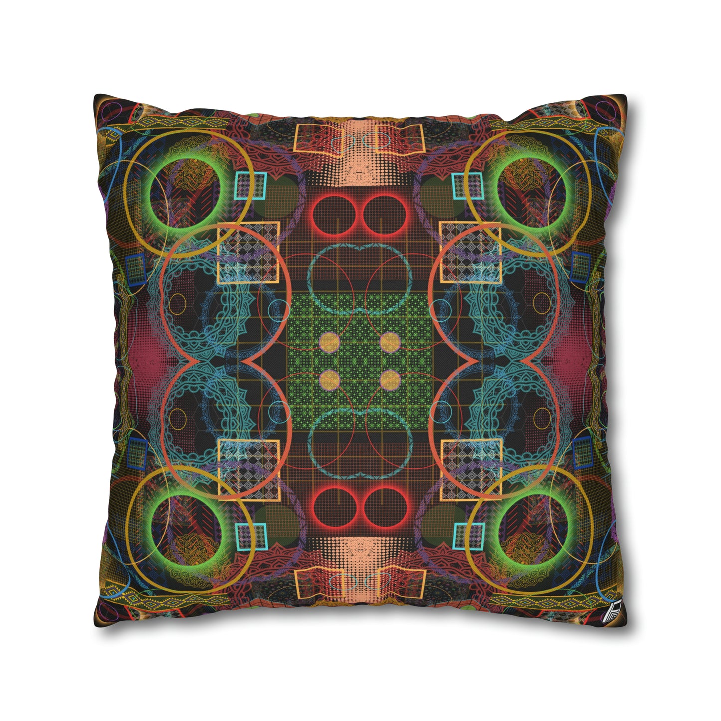 Cushion Pillow Case - No. 299 A - Multicolour Abstract