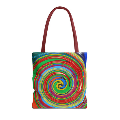 Tote Bag  - No.303 - 'Swirl Blue & Orange'