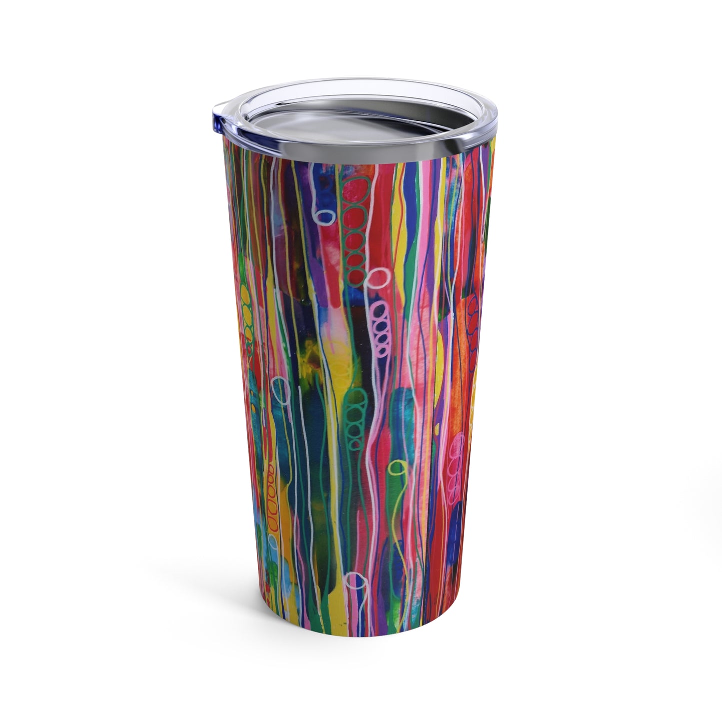 Tumbler 20oz - No. 237 - By Irish Artist Fiona de Lacy - Multicoloured