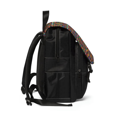 Casual Shoulder Backpack,  No. 156 'It's Complicated' -  By Irish Artist Fiona de Lacy - Multicoloured