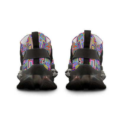 Men's Mesh Sneakers - No. 264 - Multicolour Abstract