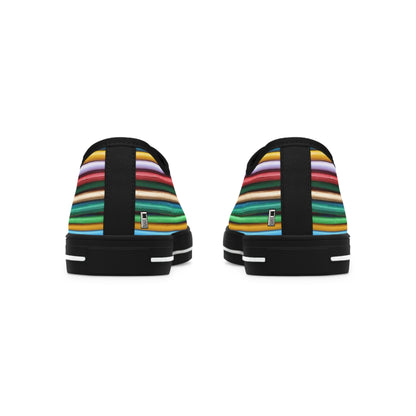 Women's Low Top Sneakers - No. 309 - Multicoloured Lines - By Irish Artist Fiona de Lacy