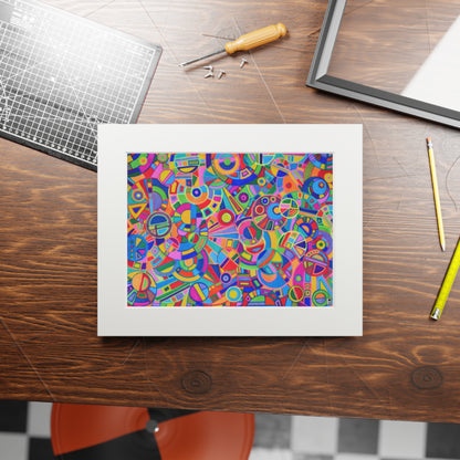 Fine Art Print (Cardboard Frame) - No. 265 - Multicoloured Abstract