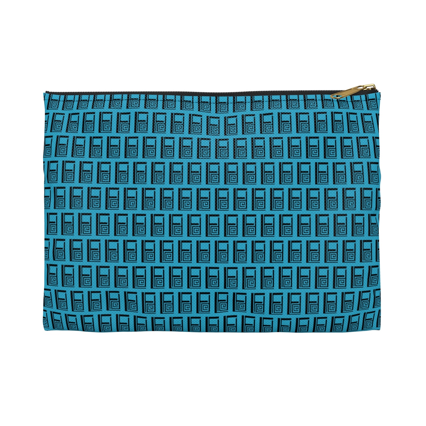 Make Up Bag - No. 000 - Black Logo on Turquoise