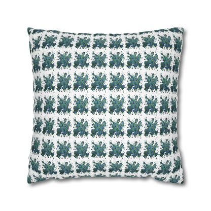 Cushion Pillow Case - No. 146 -  'Bird of Paradise' on White