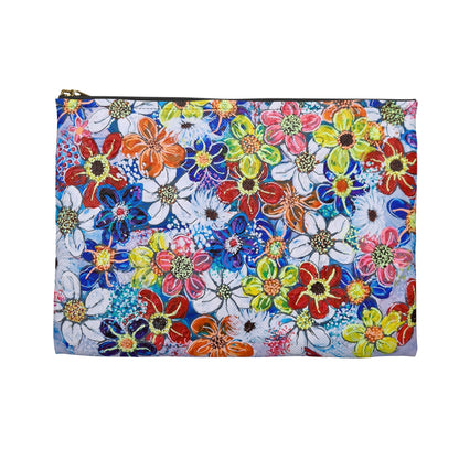 Make Up Bag - No. 240 - Flowers on Purple