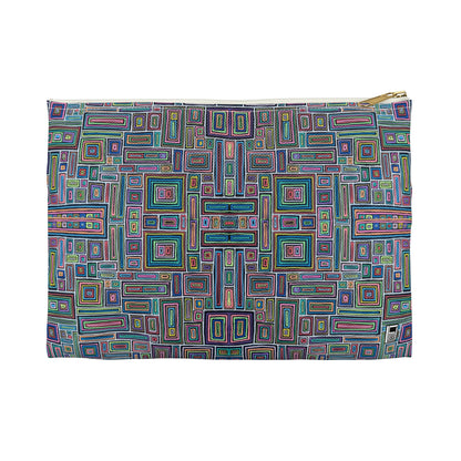 Make Up Bag - No. 253 - Rectangles on Black