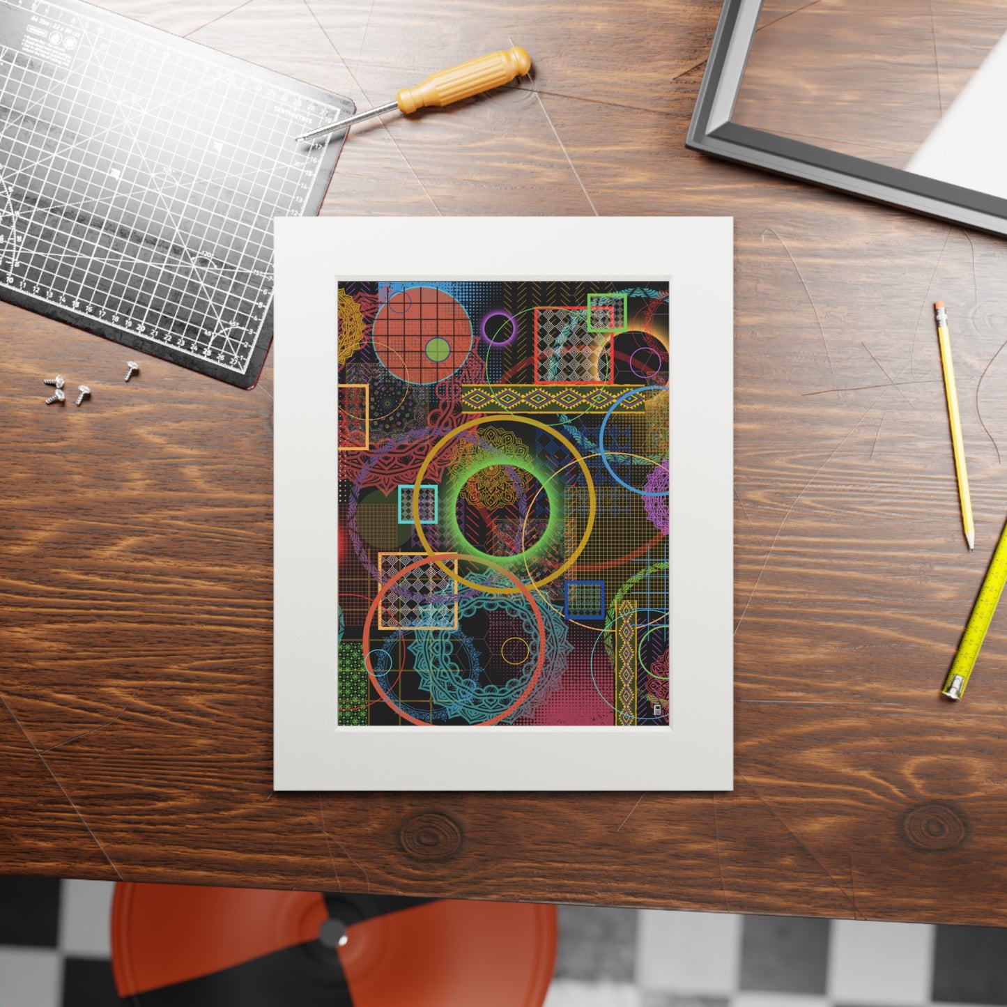 Fine Art Print (Cardboard Frame) - No. 299 - Rings