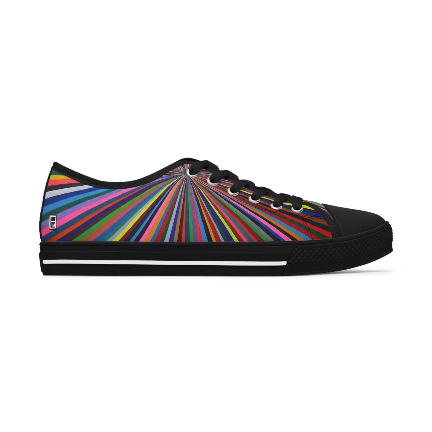 Women's Low Top Sneakers - No. 205 -  'Spectrum'  - By Irish Artist Fiona de Lacy