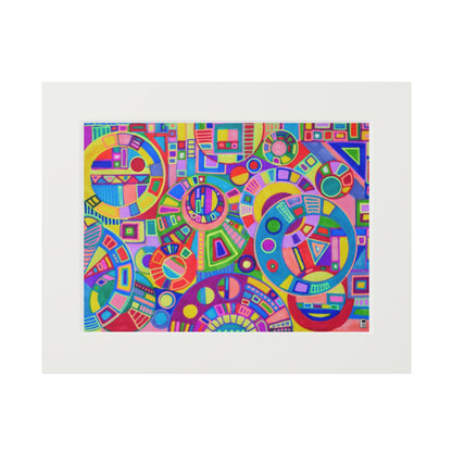 Fine Art Print (Cardboard Frame) No. 261 - Multicoloured Abstract