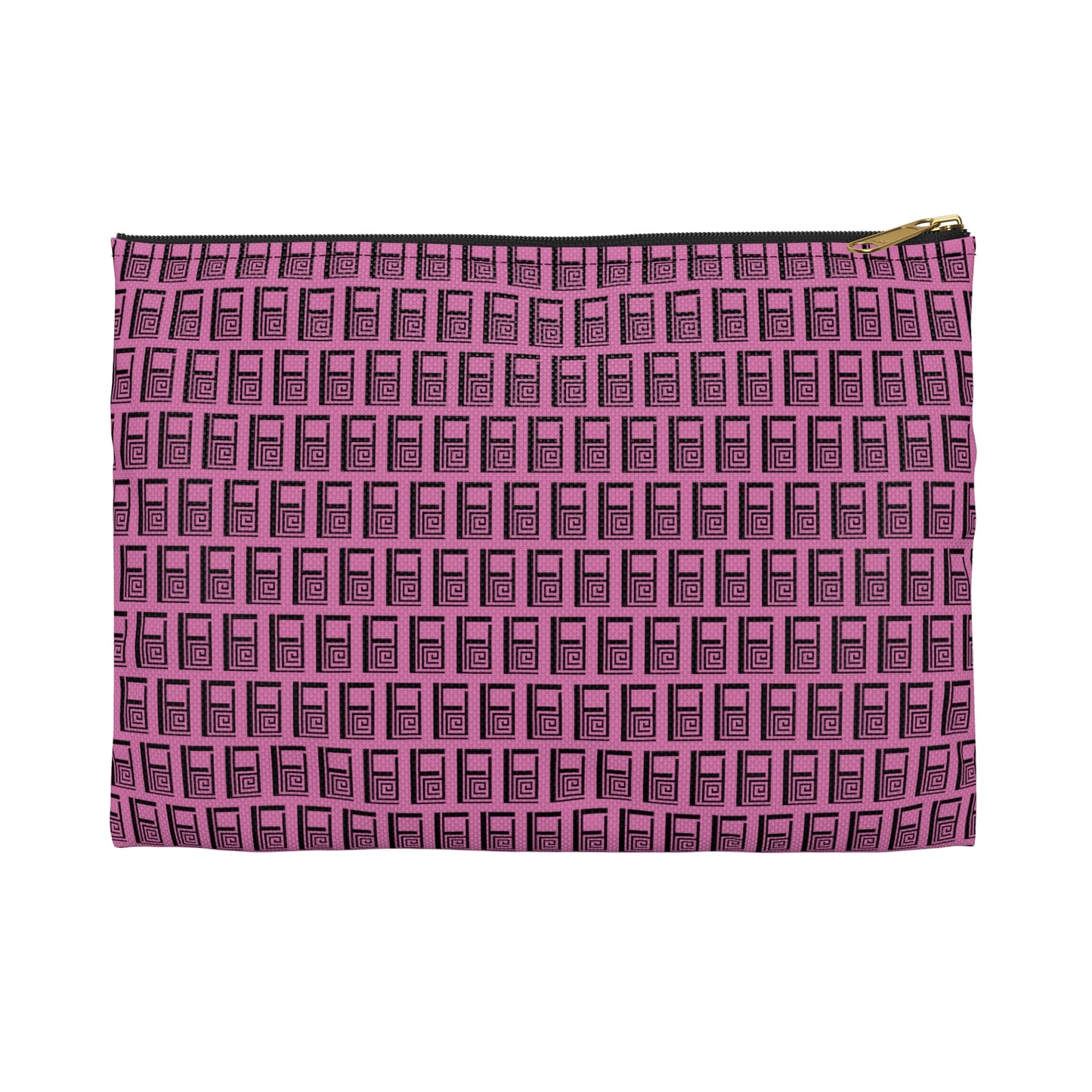 Make Up Bag - No. 000 - Black Logo on Pink