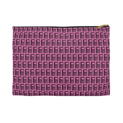 Make Up Bag - No. 000 - Black Logo on Pink