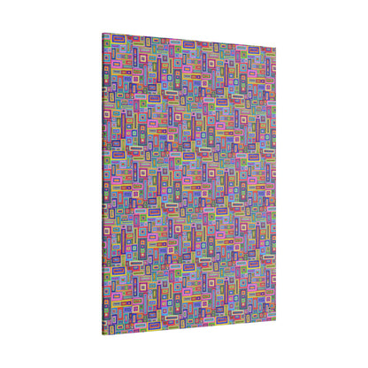 Giclée Canvas Print - No. 264 - Coloured Rectangle Abstract